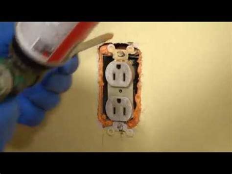 how to seal electrical outlet boxes|seal up outlets youtube.